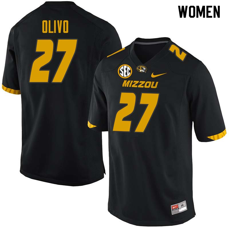 Women #27 Brock Olivo Missouri Tigers College Football Jerseys Sale-Black